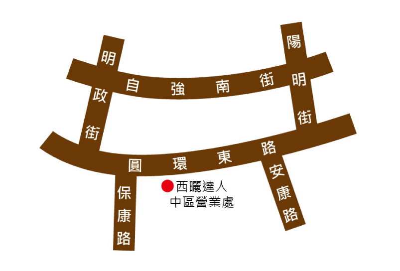 中部台中營業處地圖